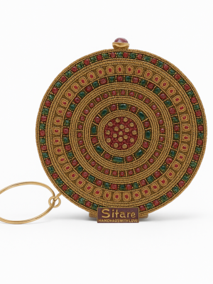 Clutch circular artesanal