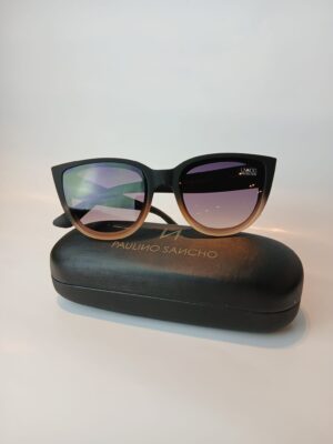 Gafas de sol cat-eye negro y nude