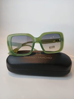 Gafas de sol cuadradas en acetato verde