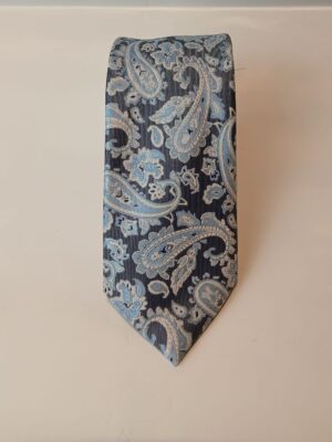 Corbata paisley azul celeste y marino