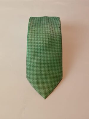 Corbata verde microdibujo