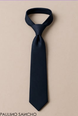 Ejemplo de corbata clásica para novio