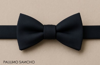 Ejemplo de pajarita para traje de novio