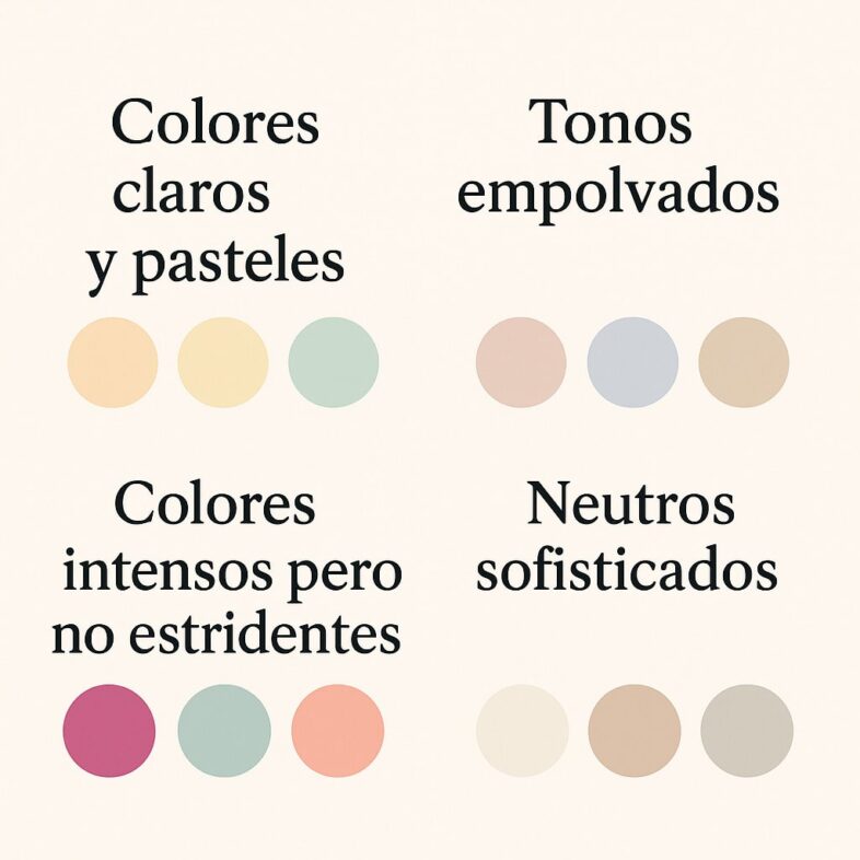 Colores recomendados para vestir en un evento de día
