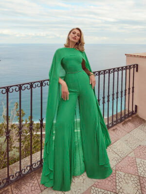 Vestido largo con manga