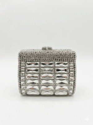 Bolso rectangular plata