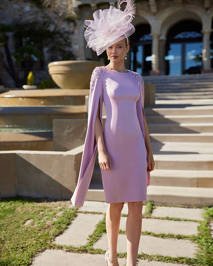 Vestido corto color pastel
