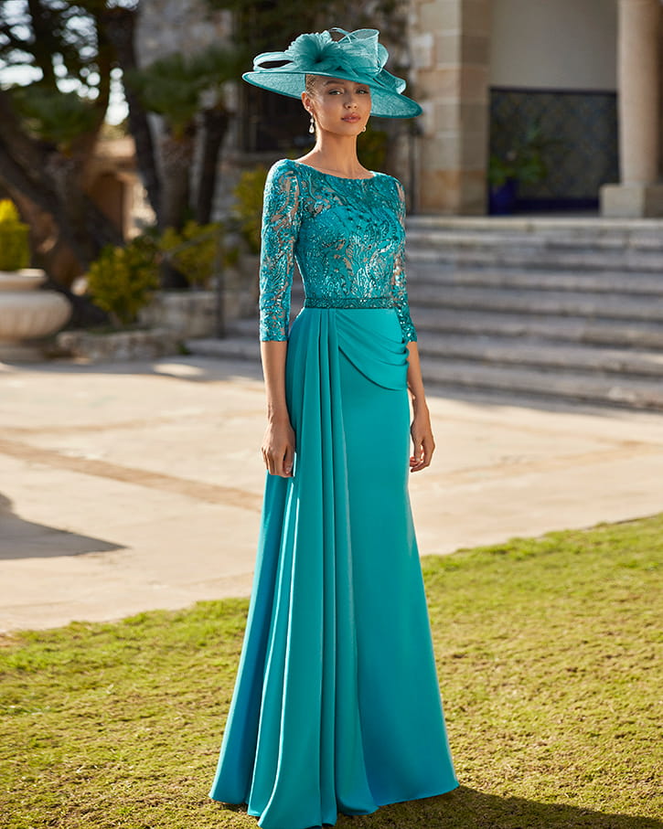 Vestido largo recomendado para una boda de día