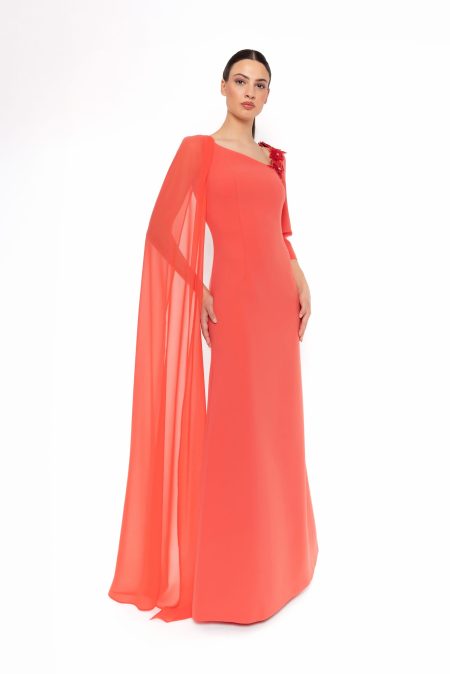 Chaqueta de fiesta con vestido largo